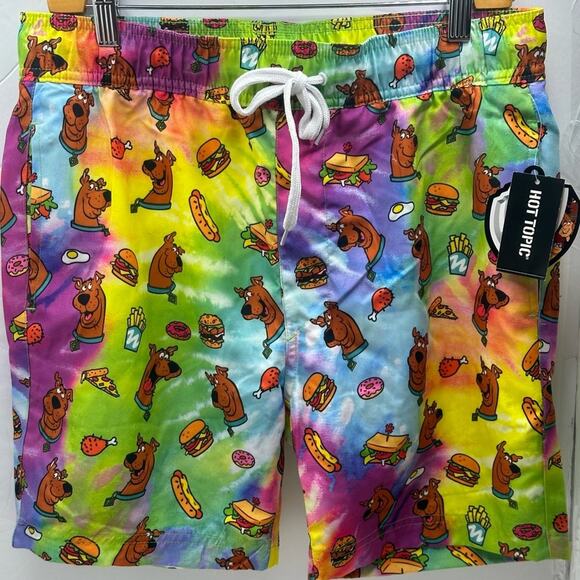 HOT TOPIC New w/Tags SCOOBY FOOD TRUNKS LINED UNISEX SMALL Check ✅ Measurements - Picture 10 of 10